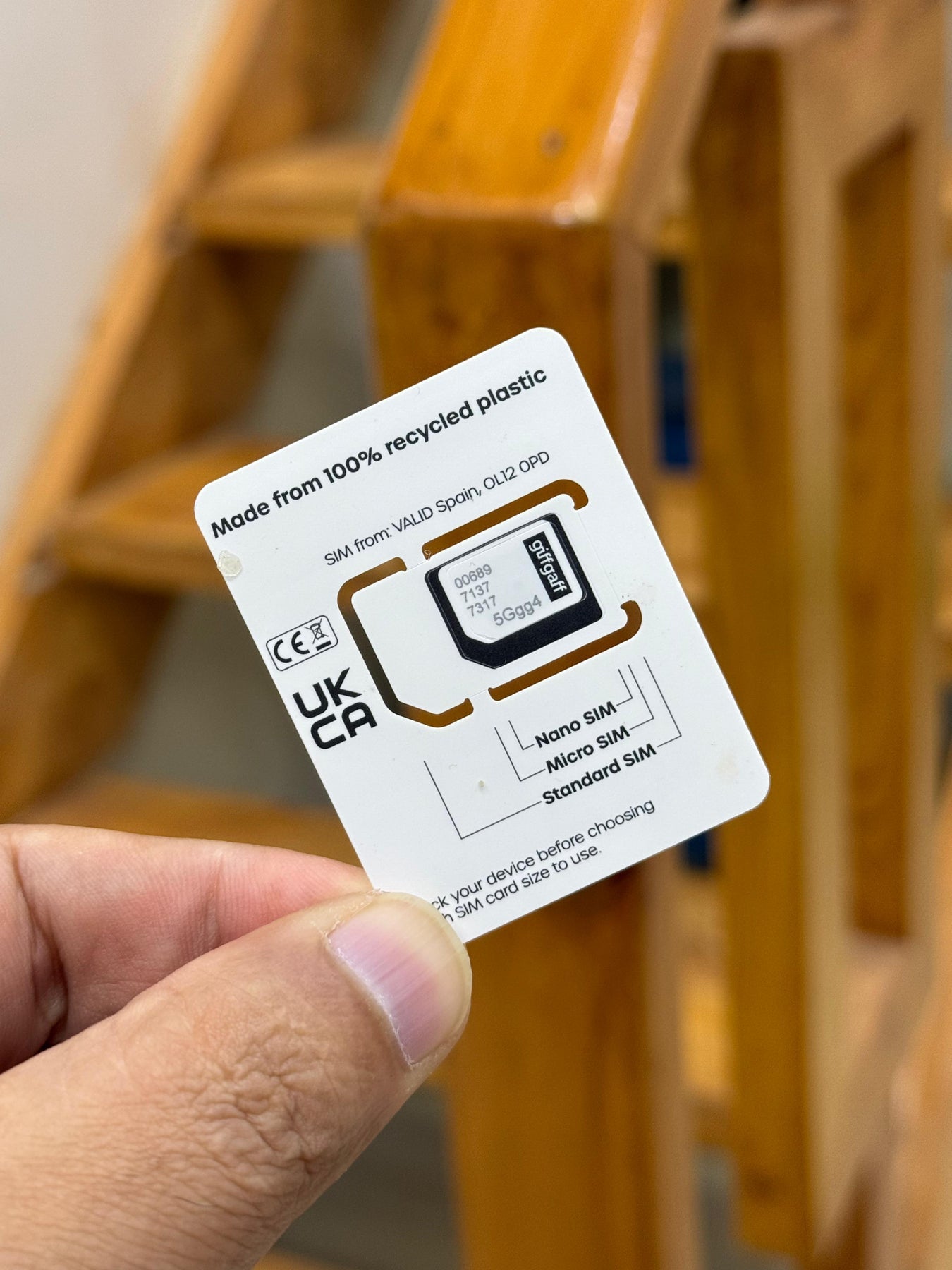 Original UK GiffGaff SIM